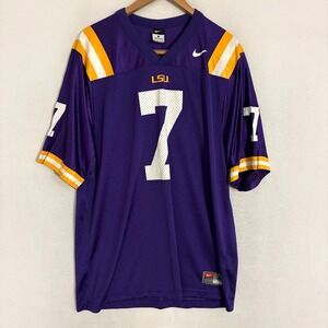 Nike Team Louisiana State University Tigers LSU Jersey Adult L Football #7